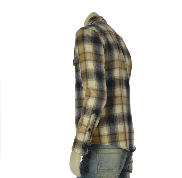 CAMICIA UOMO X-CAPE FLANELLA QUADRI TASCHINI ART. COWANS-25