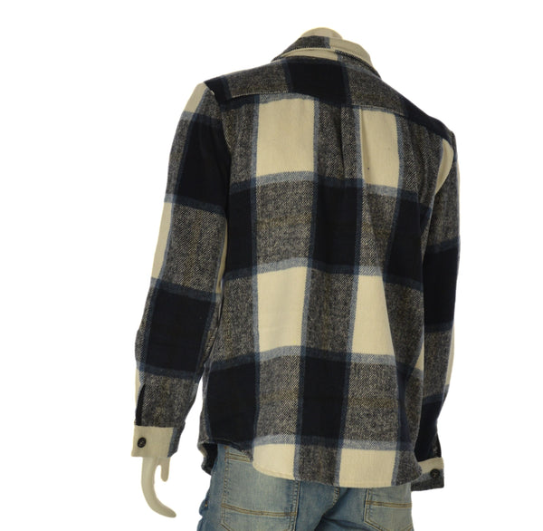 CAMICIA UOMO MC COLLUM FLANELLA PESANTE SCOZZESE TASCHINI ART. COWANS QUADRO