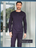 PIGIAMA UOMO NOTTINGAM INTERLOCK SERAFINO POLSINI ART. NPA090-PE