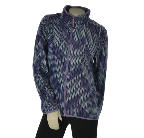 MICRO PILE DONNA BASILE FANTASIA FULL ZIP TASCHE  ART. BEW175