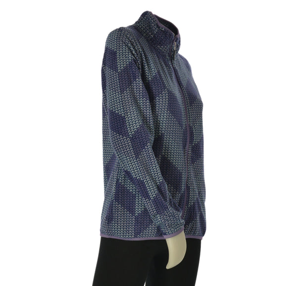 MICRO PILE DONNA BASILE FANTASIA FULL ZIP TASCHE  ART. BEW175