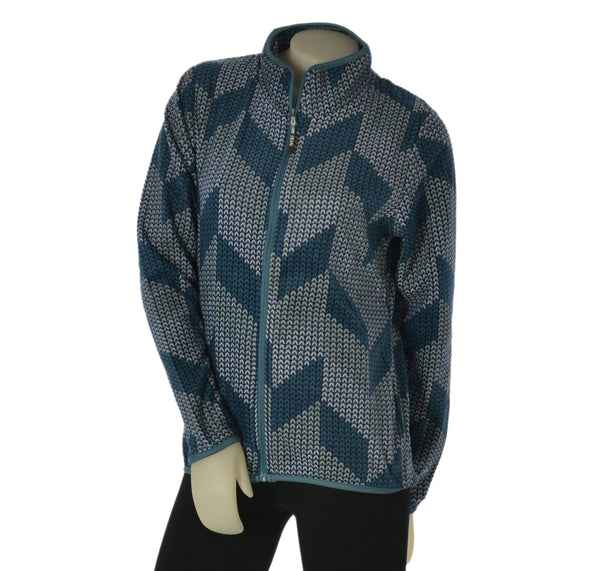 MICRO PILE DONNA BASILE FANTASIA FULL ZIP TASCHE  ART. BEW175