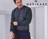 PIGIAMA UOMO NAVIGARE FELPATO SERAFINO POLSINI ART. 141927