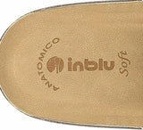 inblu Pantofole Donna con Inserto Elastico E Disegno Foglie, Plantare Anatomico Imbottito, Suola Leggera E Resistente ART CF000049