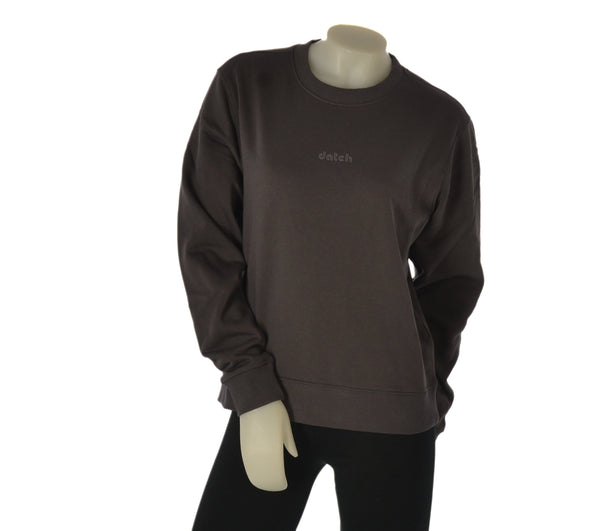 FELPA DONNA DATCH FELPATA GIROCOLLO POLSINI BORDO ART. DW2601