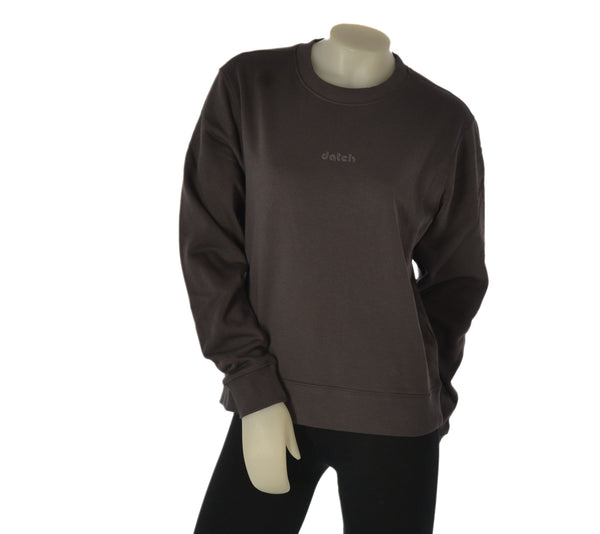 FELPA DONNA DATCH FELPATA GIROCOLLO POLSINI BORDO ART. DW2601