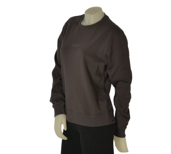 FELPA DONNA DATCH FELPATA GIROCOLLO POLSINI BORDO ART. DW2601