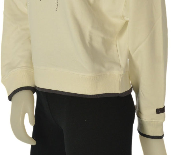 FELPA DONNA DATCH FELPATA GIROCOLLO LOGO STRASS POLSINI AMPIA ART. DW2627