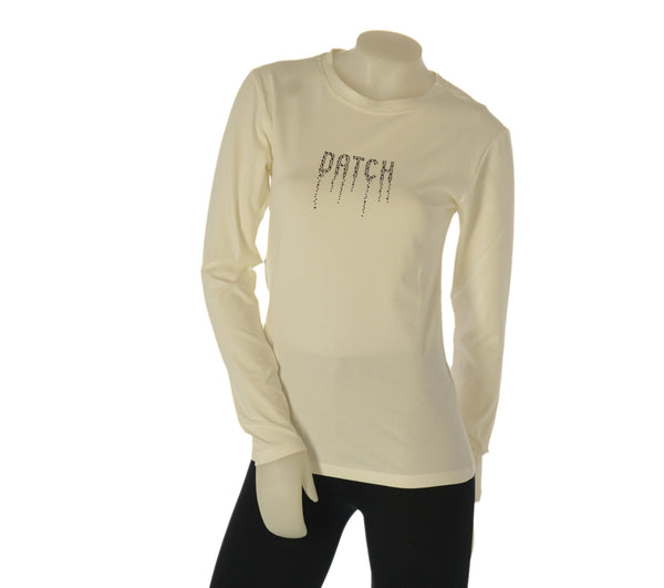 MAGLIA DONNA DATCH MANICA LUNGA GIRCOLLO COTONE LOGO ART. DW2620