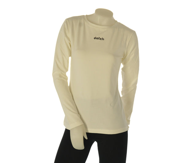 MAGLIA DONNA DATCH GIROCOLLO MANICA LUNGA LOGO COTONE ART.DW2206