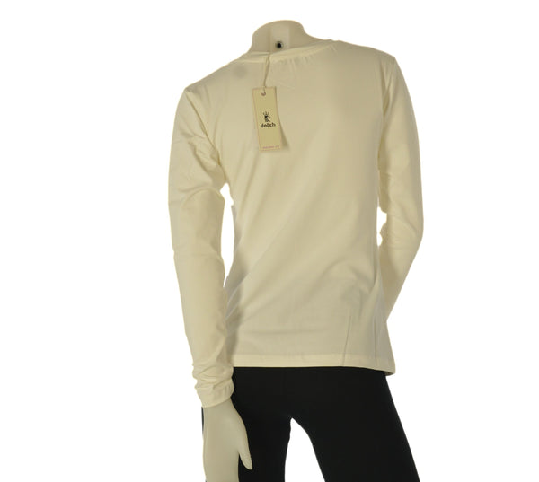 MAGLIA DONNA DATCH GIROCOLLO MANICA LUNGA LOGO COTONE ART.DW2206