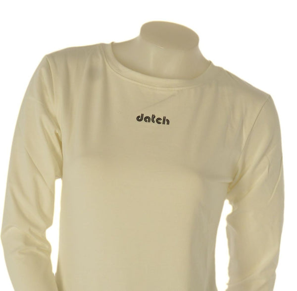 MAGLIA DONNA DATCH GIROCOLLO MANICA LUNGA LOGO COTONE ART.DW2206