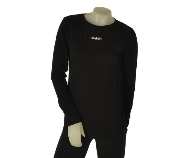 MAGLIA DONNA DATCH GIROCOLLO MANICA LUNGA LOGO COTONE ART.DW2206