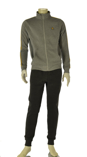 TUTA UOMO AKI FELPATA FULL ZIP TASCHE PANTALONI TASCHE POLSINI ART. 25505