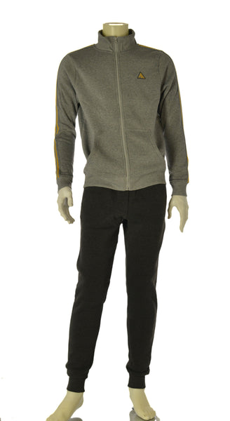 TUTA UOMO AKI FELPATA FULL ZIP TASCHE PANTALONI TASCHE POLSINI ART. 25505