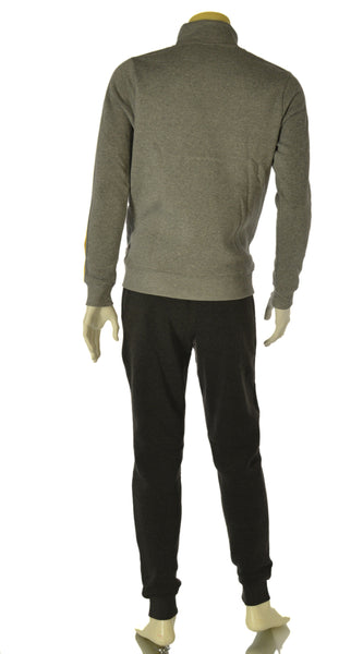 TUTA UOMO AKI FELPATA FULL ZIP TASCHE PANTALONI TASCHE POLSINI ART. 25505