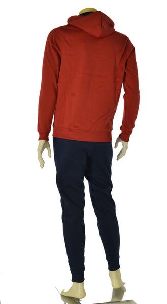 TUTA UOMO AKI FELPATA FULL ZIP CAPPUCCIO TASCHE PANTALONE POLSINI TASCHE ART. 25504