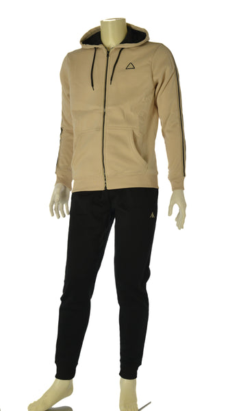 TUTA UOMO AKI FELPATA FULL ZIP TASCHE PANTALONI TASCHE POLSINI ART. 25506