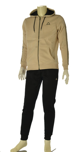 TUTA UOMO AKI FELPATA FULL ZIP TASCHE PANTALONI TASCHE POLSINI ART. 25506