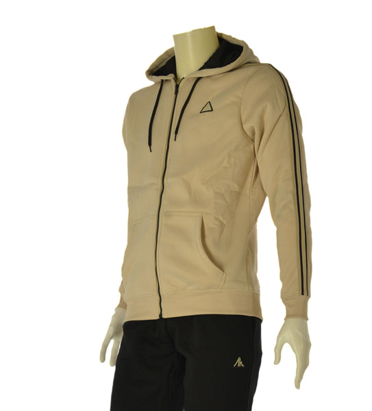 TUTA UOMO AKI FELPATA FULL ZIP TASCHE PANTALONI TASCHE POLSINI ART. 25506