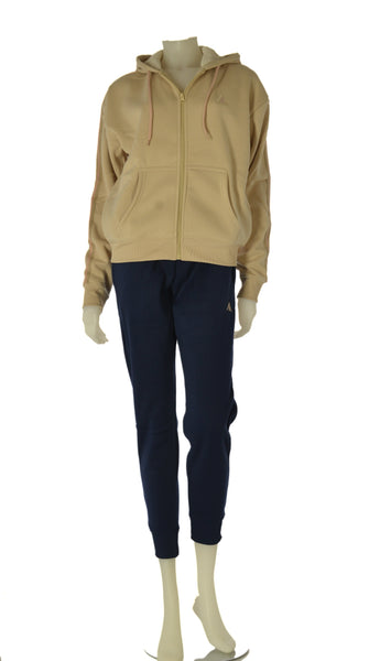 TUTA DONNA AKI FULL ZIP CAPPUCCIO TASCHE PANTALONE TASCHE POLSINI ART. 25533