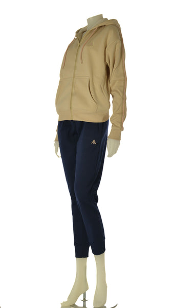 TUTA DONNA AKI FULL ZIP CAPPUCCIO TASCHE PANTALONE TASCHE POLSINI ART. 25533