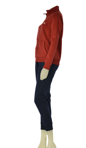 TUTA DONNA AKI FELPATA FULL ZIP TASCHE PANTALONE TASCHE POLSINI ART. 25530