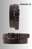 CINTURA ALTA MODA BELT ART CN0A3267 35 IN VERA PELLE  FIBBIA IN ACCIAIO