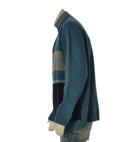 MAGLIONE UOMO MAXFORT TAGLIE OVER LUPETTO MEZZA ZIP FANTASIA ART. 26096