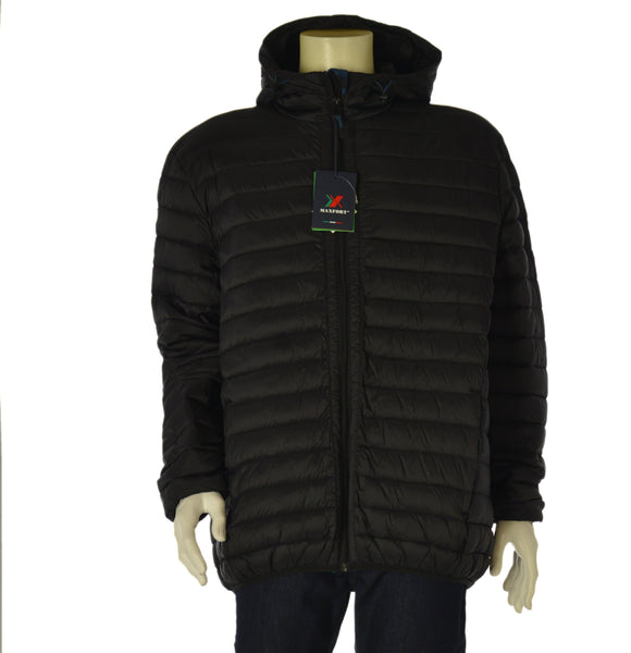 GIUBBOTTO UOMO MAXFORT TAGLIE OVER TRAPUNTATO CAPPUCCIO TASCHE ZIP ART. DIABLO