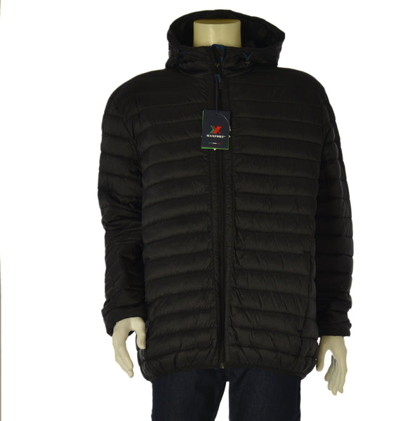 GIUBBOTTO UOMO MAXFORT TAGLIE OVER TRAPUNTATO CAPPUCCIO TASCHE ZIP ART. DIABLO