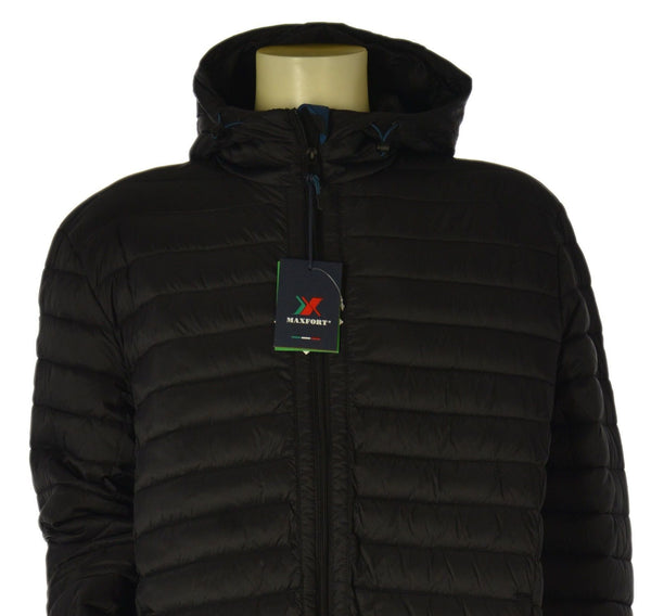 GIUBBOTTO UOMO MAXFORT TAGLIE OVER TRAPUNTATO CAPPUCCIO TASCHE ZIP ART. DIABLO