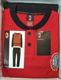 PIGIAMA UOMO TERMO COTONE SERAFINO LOGO SQUADRA MILAN POLSINI ART. MT101015