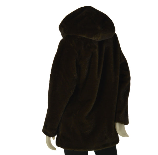 GICCONE DONNA X-CAPE ECO PELLICCIA CAPPUCCIO TASCHE ART. JADORE