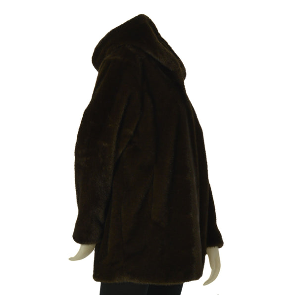 GICCONE DONNA X-CAPE ECO PELLICCIA CAPPUCCIO TASCHE ART. JADORE