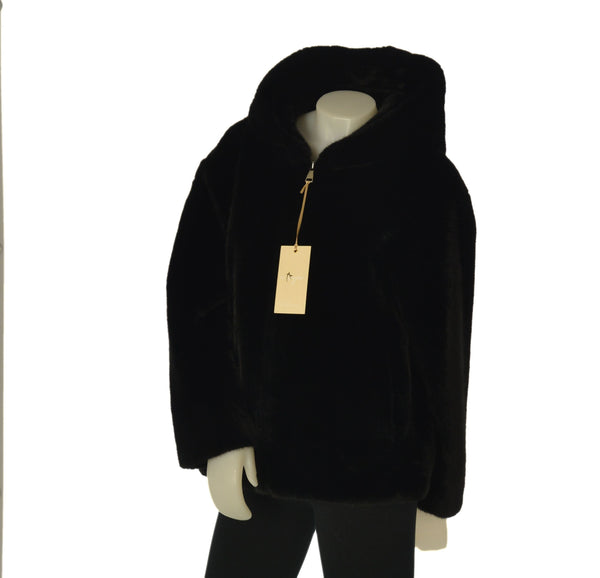 ECO PELLICCIA DONNA X-CAPE CAPPUCCIO TASCHE ZIP ART. IPNOTIC