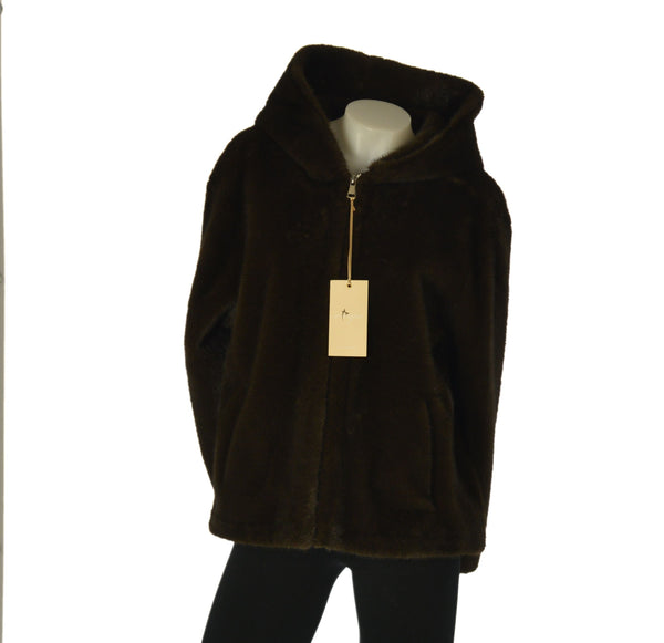 ECO PELLICCIA DONNA X-CAPE CAPPUCCIO TASCHE ZIP ART. IPNOTIC