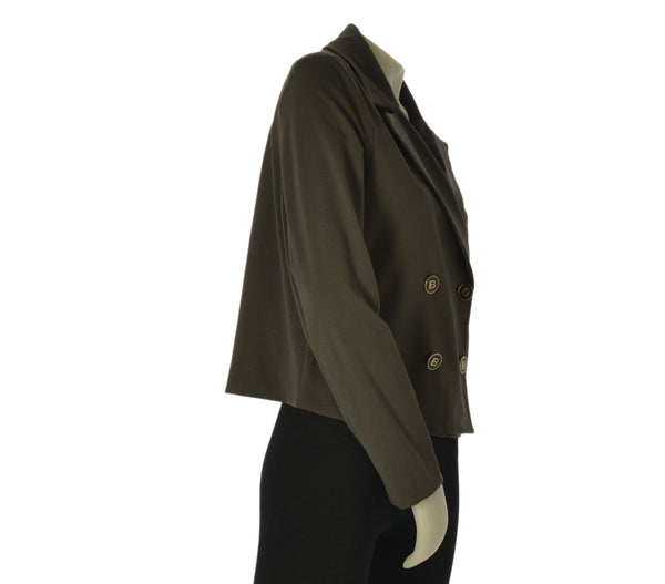 GIACCA DONNA LAURA BIAGIOTTI DOPPIO PETTO CORTA  JERSEY ART. LB26P2032