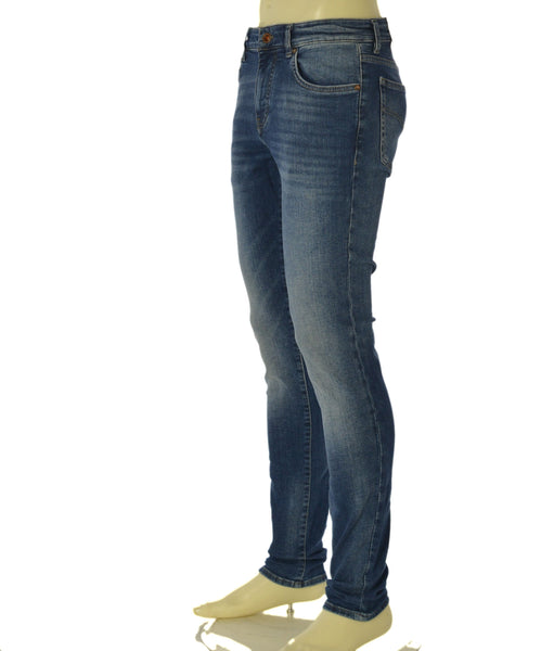 JEANS UOMO GAS CINQUE TASCHE SKINNY FIT ELASTICIZZATO BOTTONE CERNIERA ART. SAX 12MM