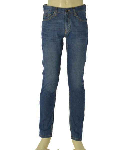 JEANS LEGGERO UOMO RIFLE SLIM FIT CINQUE TASCHE BOTTONE CERNIERA ELASTICIZZATO ART. RF410