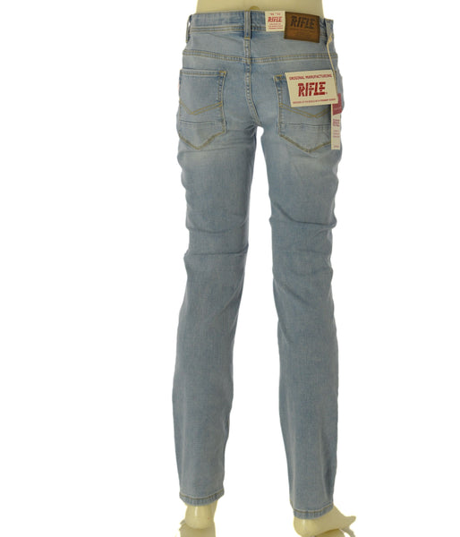 JEANS UOMO RIFLE CINQUE TASCHE ELASTICIZZATO BOTTONE CERNIERA SLIM FIT ART. RF573