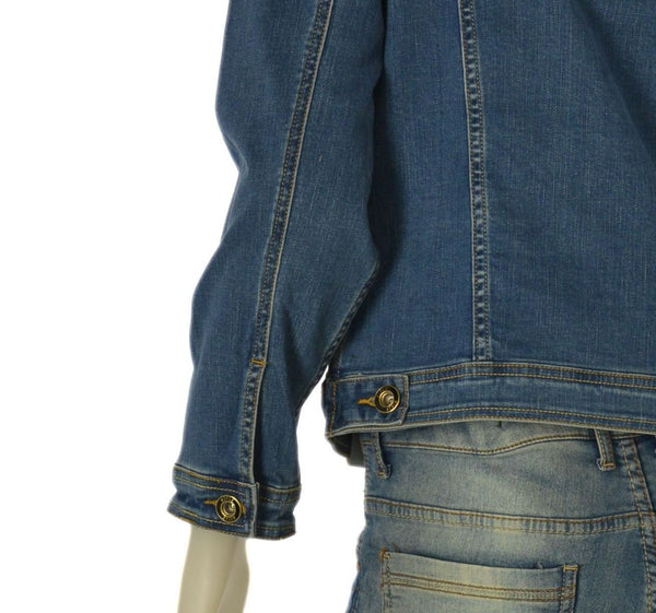 GIUBBINO JEANS UOMO RIFLE TASCHE BOTTONI ELASTICIZZATO ART. RF545