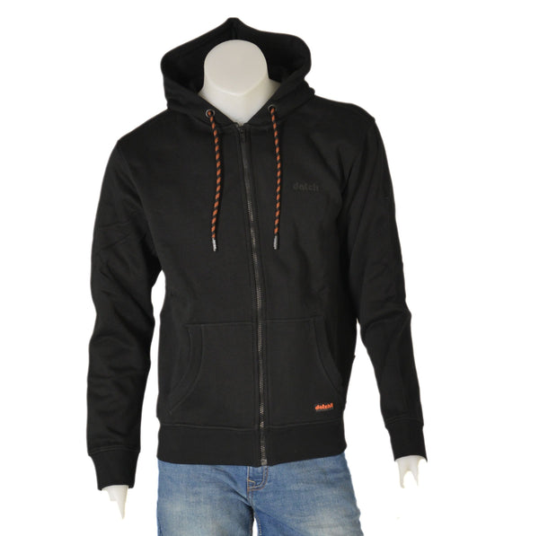 FELPA UOMO ZIP CAPPUCCIO POLSINI FASCIA TASCHE MARCA DATCH ART. DM2701