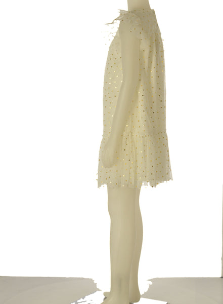 ABITO RAGAZZA ZIPPY ELEGANTE TULLE BALZA BOTTONCINI APPLICAZIONI ART. ZKGAP0501-26022