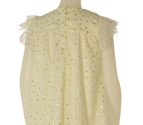 ABITO RAGAZZA ZIPPY ELEGANTE TULLE BALZA BOTTONCINI APPLICAZIONI ART. ZKGAP0501-26022