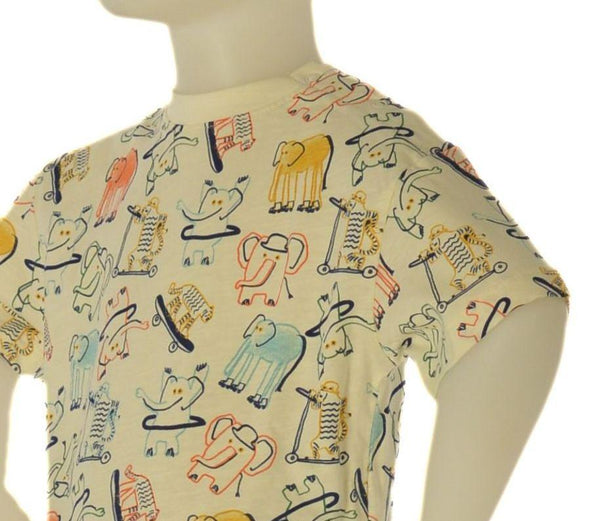 T-SHIRT BAMBINO ZIPPY GIROCOLLO FANTASIA BOTTONI SPALLA  COTONE ART. ZBBAP0303-26027