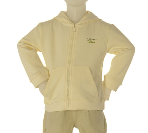 FELPA BAMBINO ZIPPY GARZATA CAPPUCCIO FULL ZIP TASCHE STAMPA ART. ZBBAP0201-26002