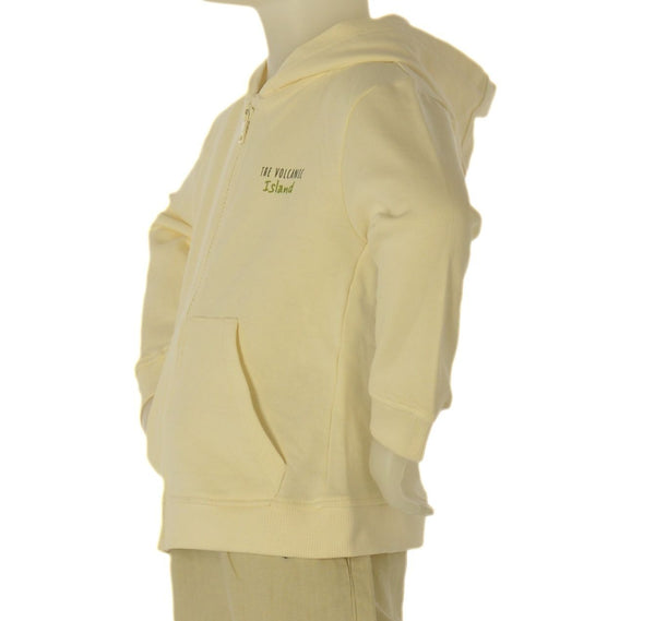 FELPA BAMBINO ZIPPY GARZATA CAPPUCCIO FULL ZIP TASCHE STAMPA ART. ZBBAP0201-26002