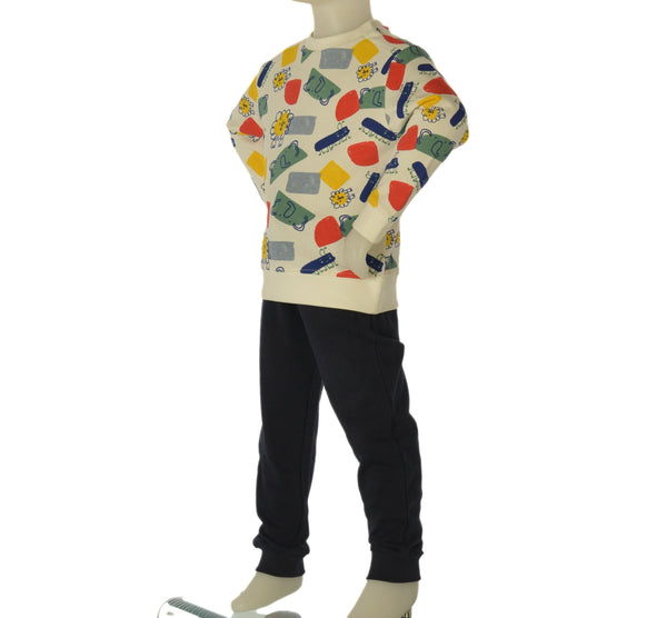 TUTA BIMBO ZIPPY GARZATA PANTALONE FELPA FANTASIA ART. ZBBAP0601-26002