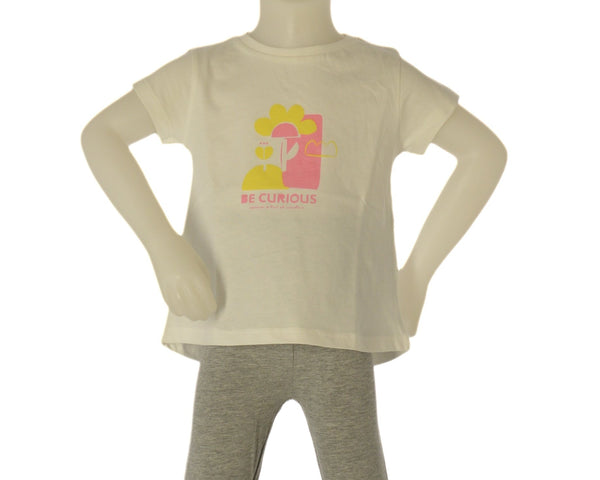 T-SHIRT BIMBA ZIPPY MANICA CORTA STAMPA SVASATA BOTTONE COTONE ART. ZBGAP0303-26003